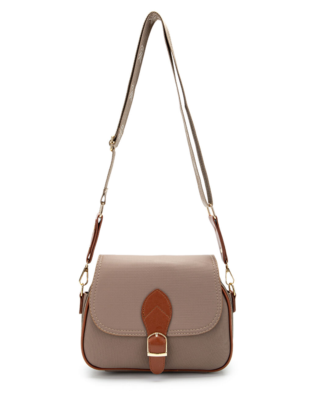 Kahverengi Çok Gözlü Suni Deri Kadın Çapraz Çanta Dave Koyu Vizon