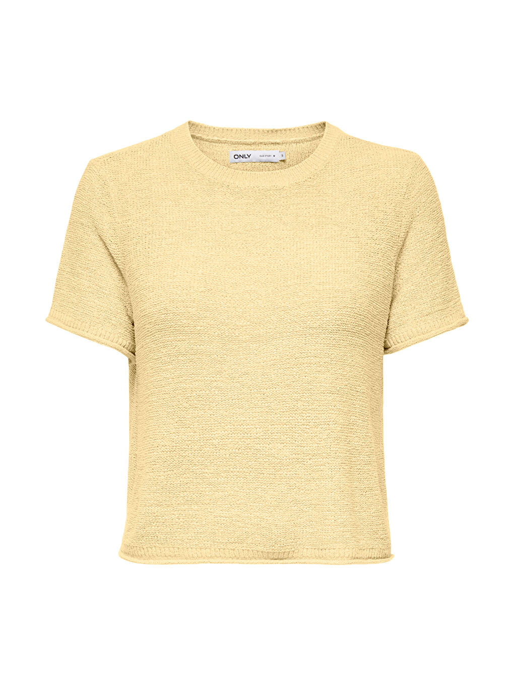 Sarı Onlsunny Regular Fit Bisiklet Yaka Örme Kadın Kazak 15254282-2