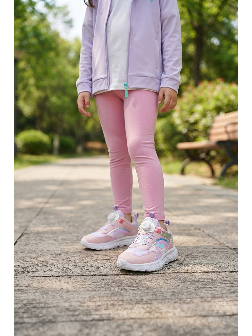 Lila Lace Bağcık Mekanizmalı Kız Çocuk Spor Ayakkabı-2