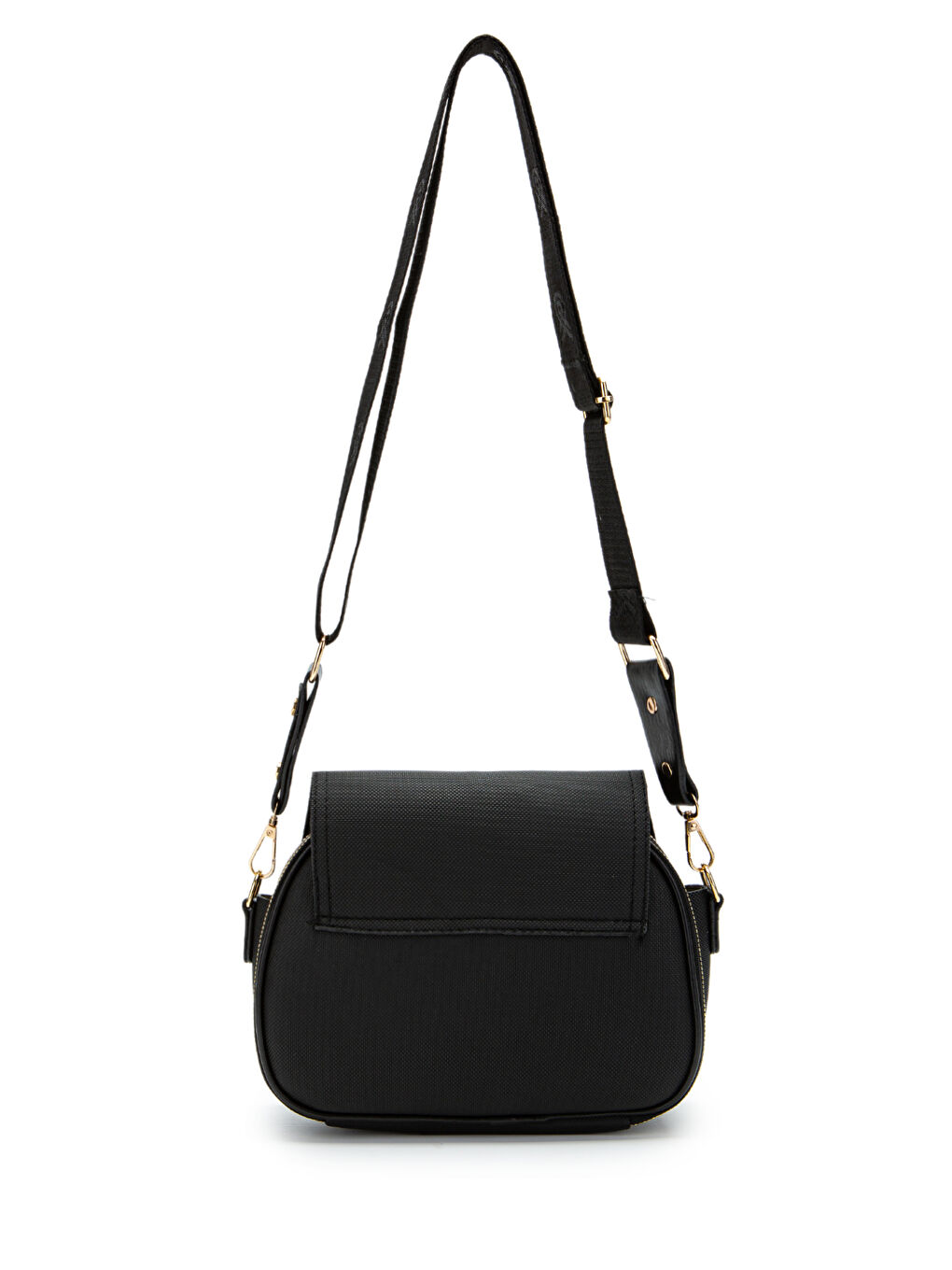 Çok Gözlü Suni Deri Kadın Çapraz Çanta Dave Siyah-2