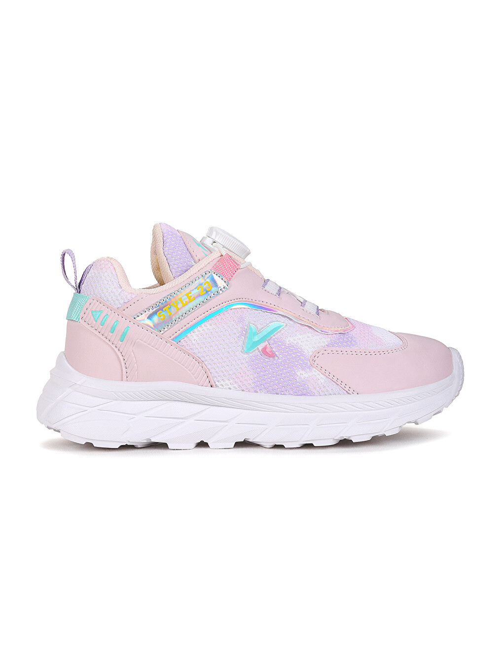 Lila Lace Bağcık Mekanizmalı Kız Çocuk Spor Ayakkabı-3