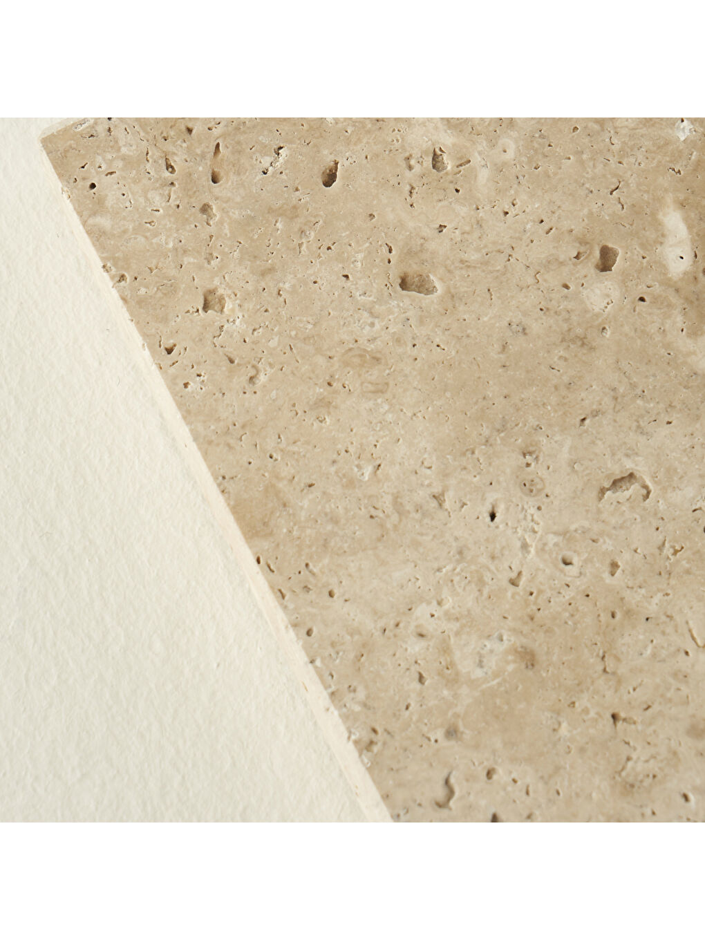 Bej Ephesus 4'lü Traverten Bardak Altlığı (10x10 cm)-2