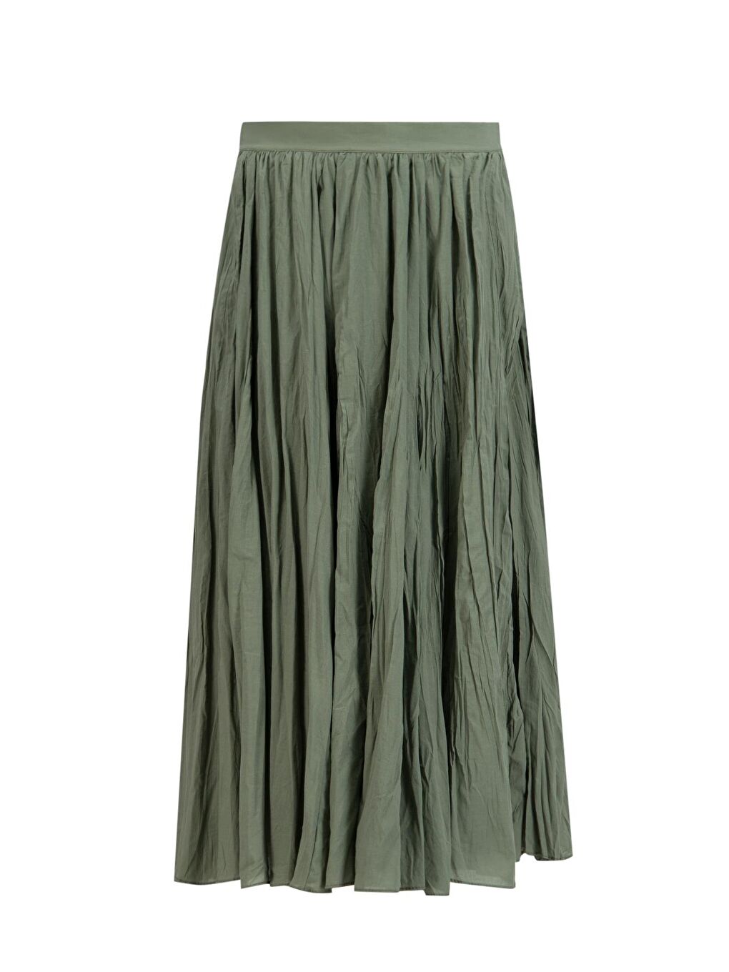 Kırışık Vual Etek 25Yd9180 Yağ Yeşili