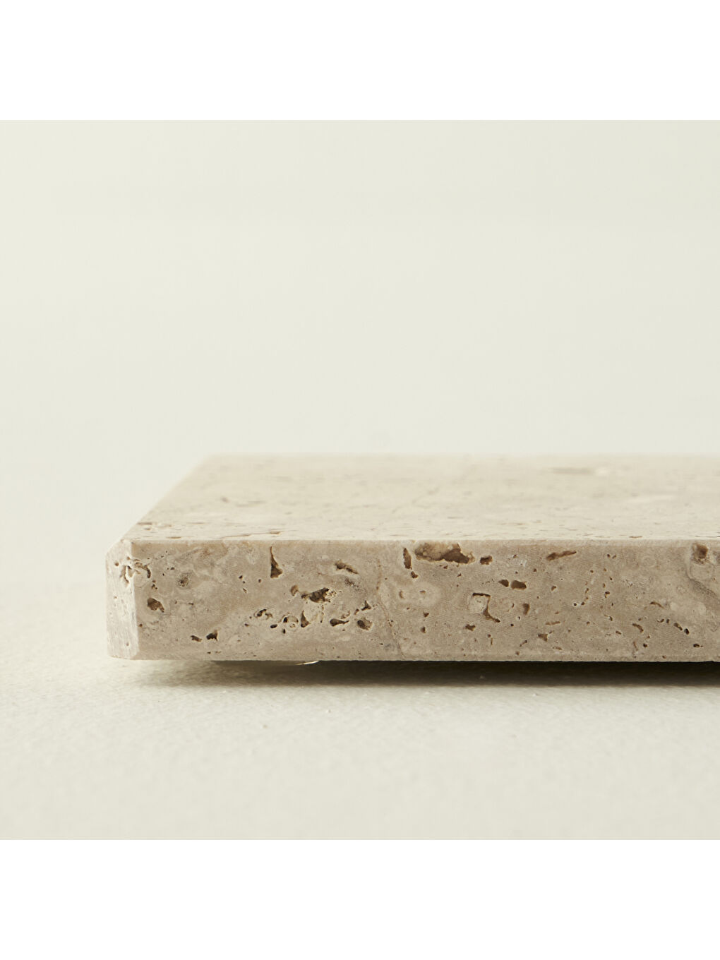 Bej Ephesus 4'lü Traverten Bardak Altlığı (10x10 cm)-3