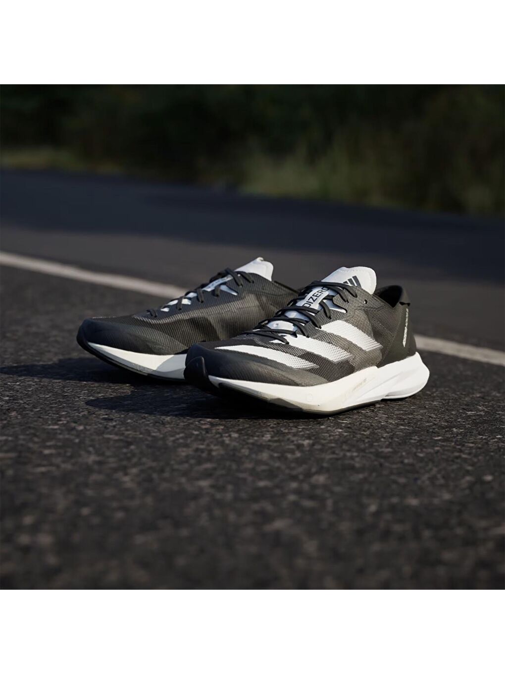 Siyah Adizero Adios 8 Kadın Yol Koşusu Ayakkabısı-2
