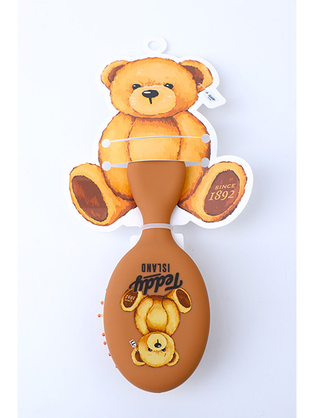 Ecrou Yoyoso Teddy Island Mini Airbag Saç Fırçası Koyu Kahve - 3