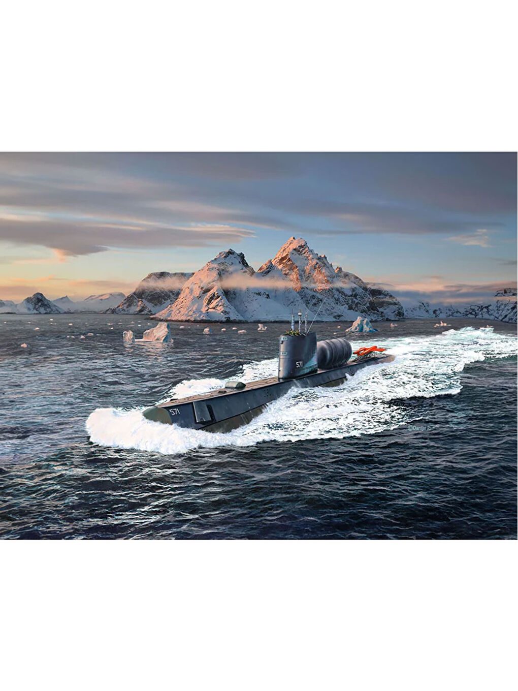 Maket Model Kit Gemi U.S.S. Nautilus 5184-5