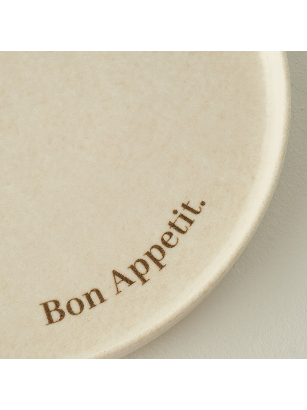 Ekru Bon Appetit Porselen Pasta Tabağı 4'lü Krem (21 cm)-1