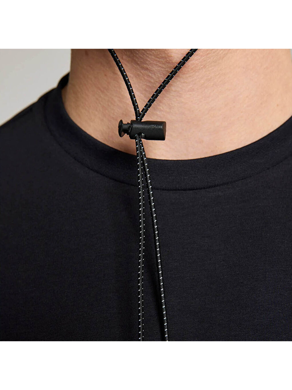 Logo Erkek Siyah Tişört-3