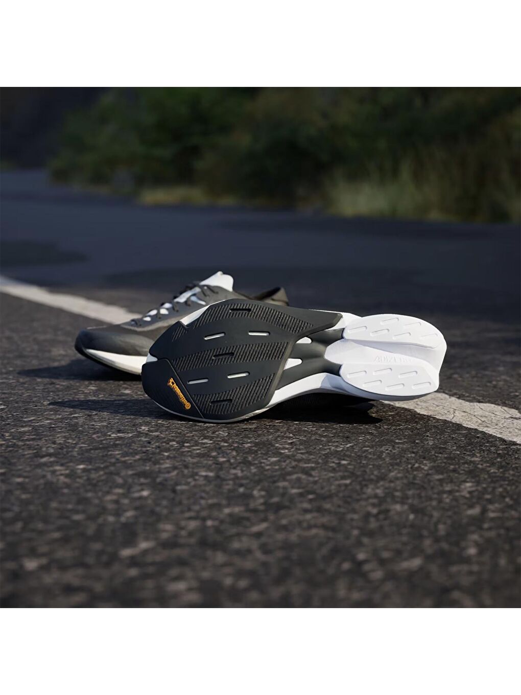 Siyah Adizero Adios 8 Kadın Yol Koşusu Ayakkabısı-6
