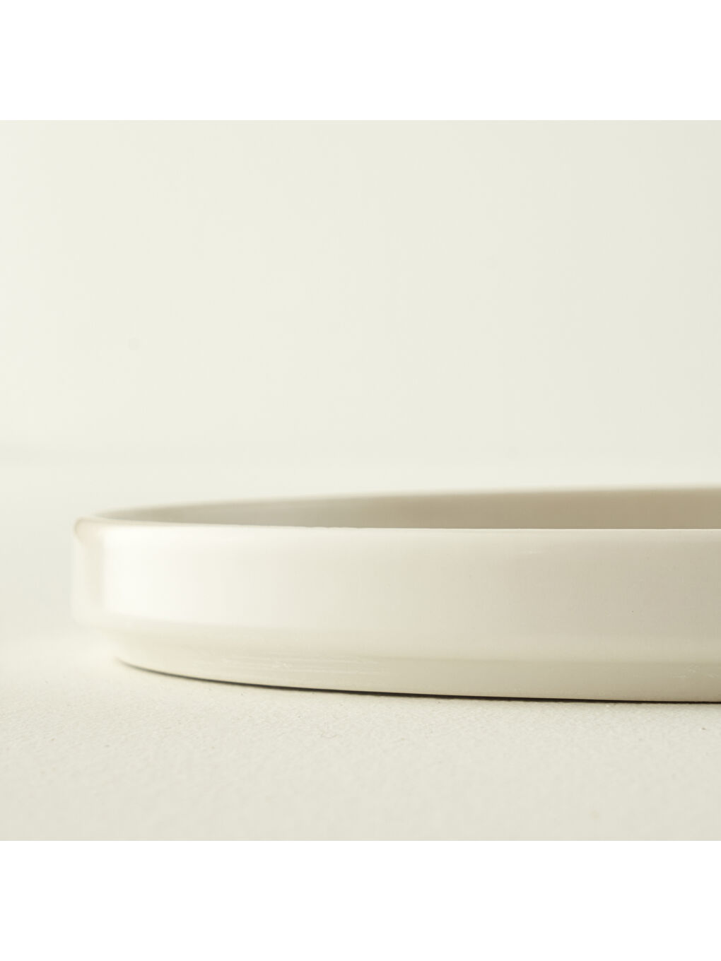 Ekru Bon Appetit Porselen Pasta Tabağı 4'lü Krem (21 cm)-2