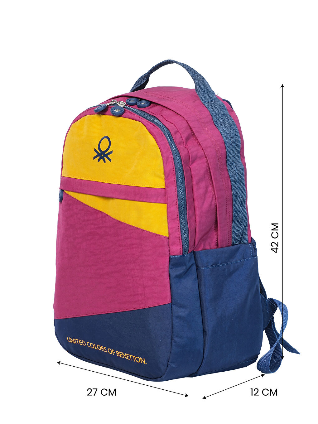 Lacivert Color Blocking Unisex Çocuk Sırt Çantası-5