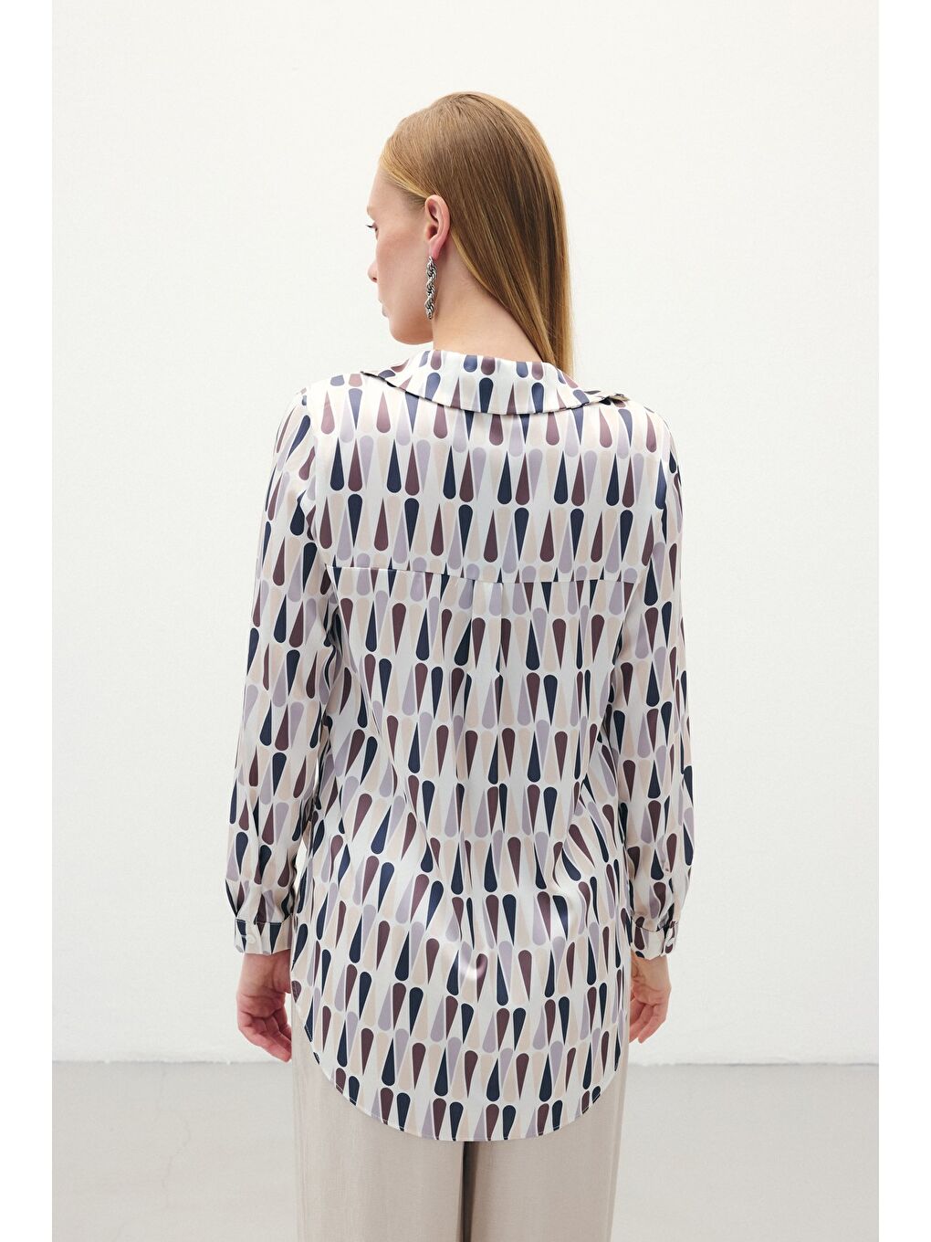 Kahverengi Düz Klasik Gömlek - Kahve-7