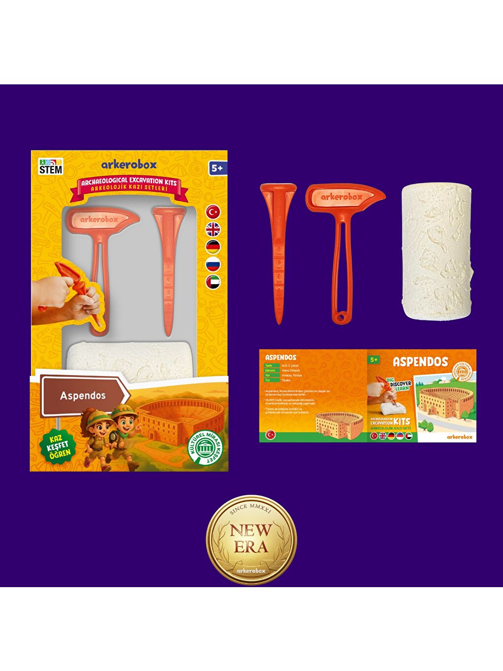 Aspendos New Era Eğitici Kazı Seti-2