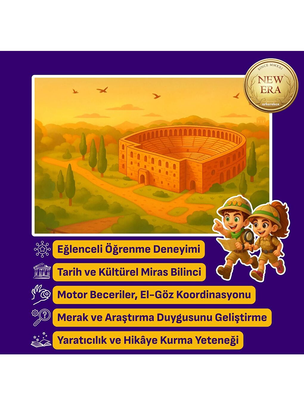 Aspendos New Era Eğitici Kazı Seti-3