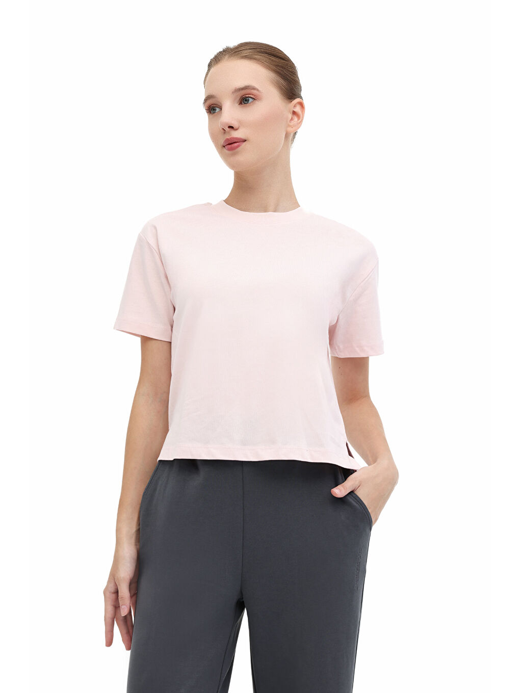 WB 11ASYA-T 5PR Pembe Kadın Kısa Kol T-Shirt