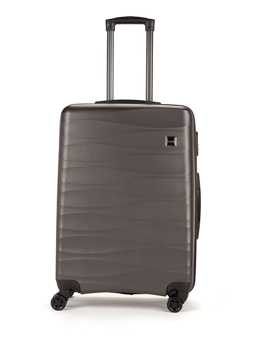 Antrasit ABS Unisex Dalgalı 65cm Orta Boy Valiz FSL119