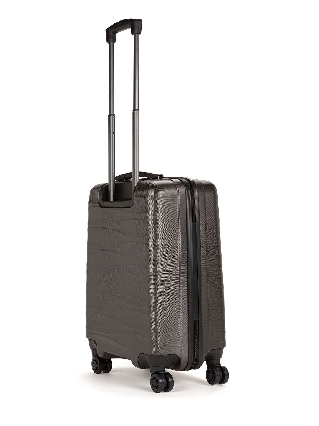 Antrasit ABS Unisex Dalgalı 55cm Orta Boy Valiz FSL119-4