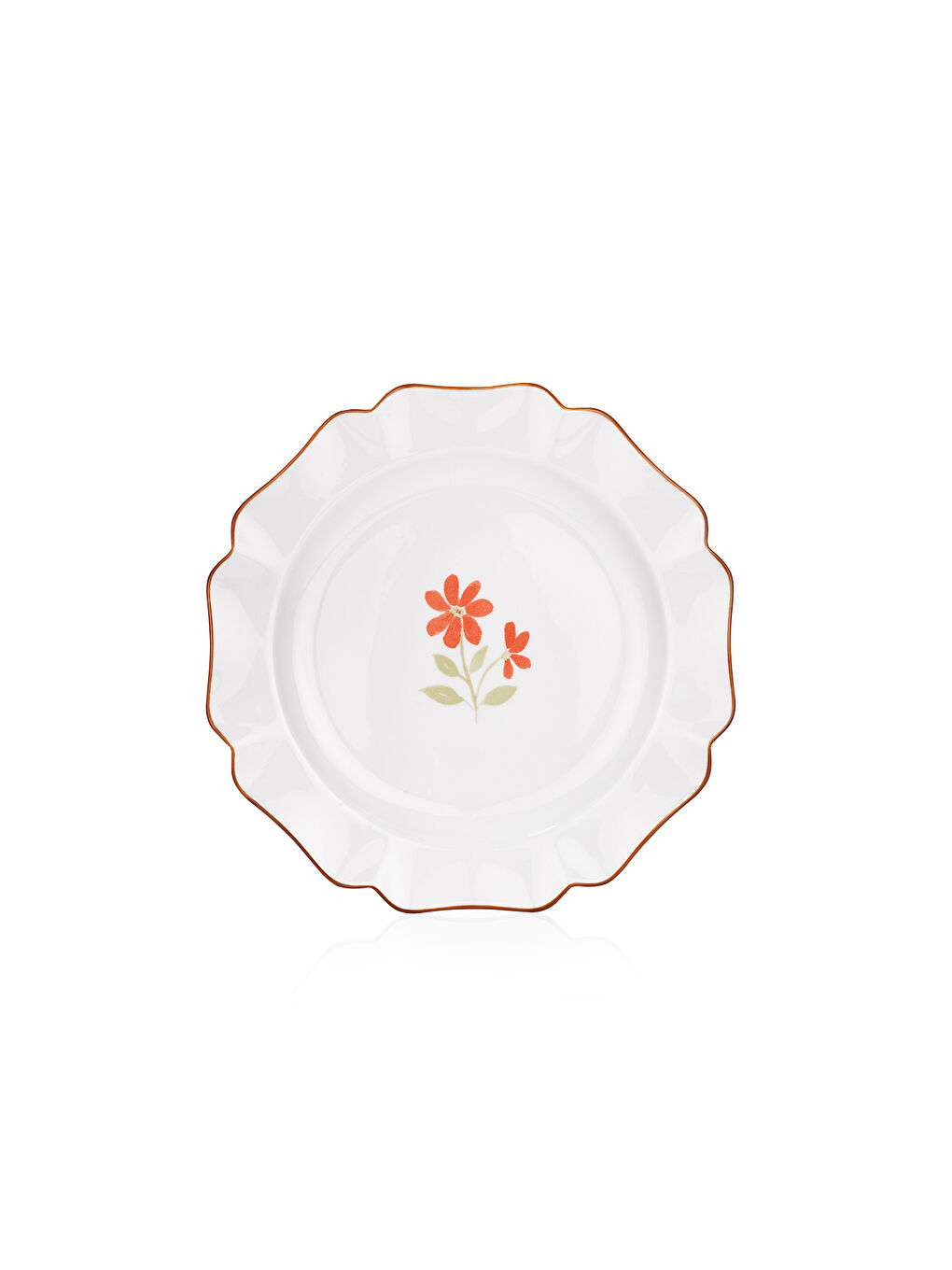 Beyaz Fiora Kahvaltı Takımı 32 Parça-Çiçekli-5