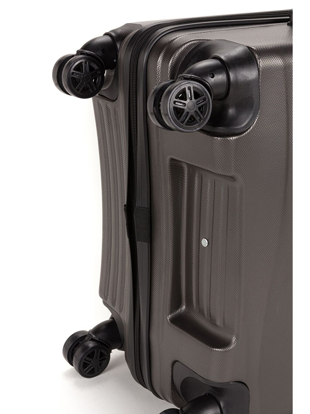 Antrasit ABS Unisex Dalgalı 55cm Orta Boy Valiz FSL119-7