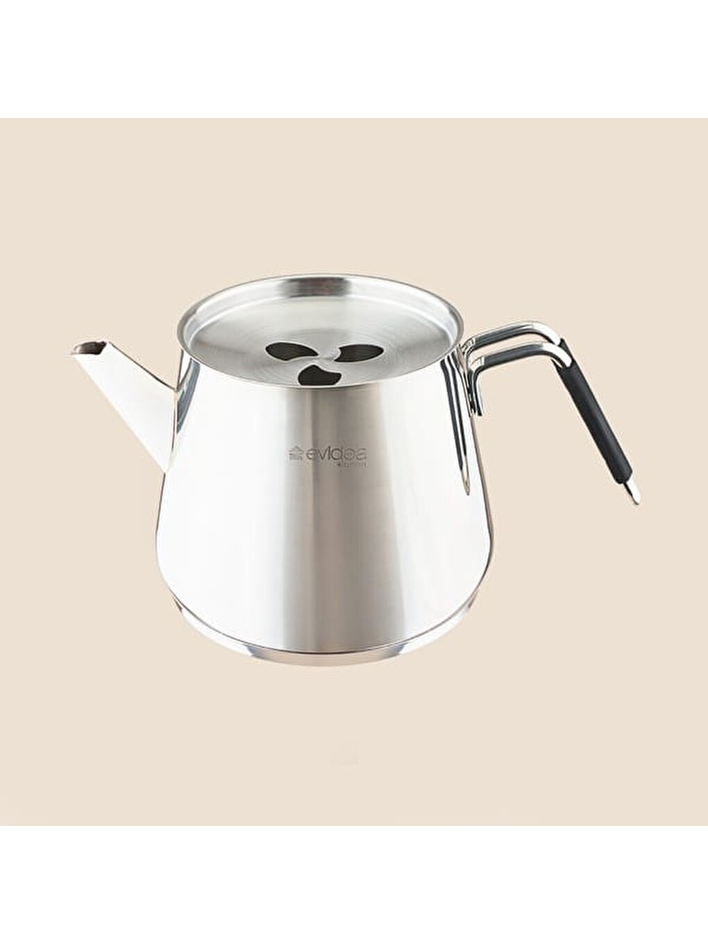 Kitchen Arven Çaydanlık - Gri - 1,25 lt + 600 ml-1