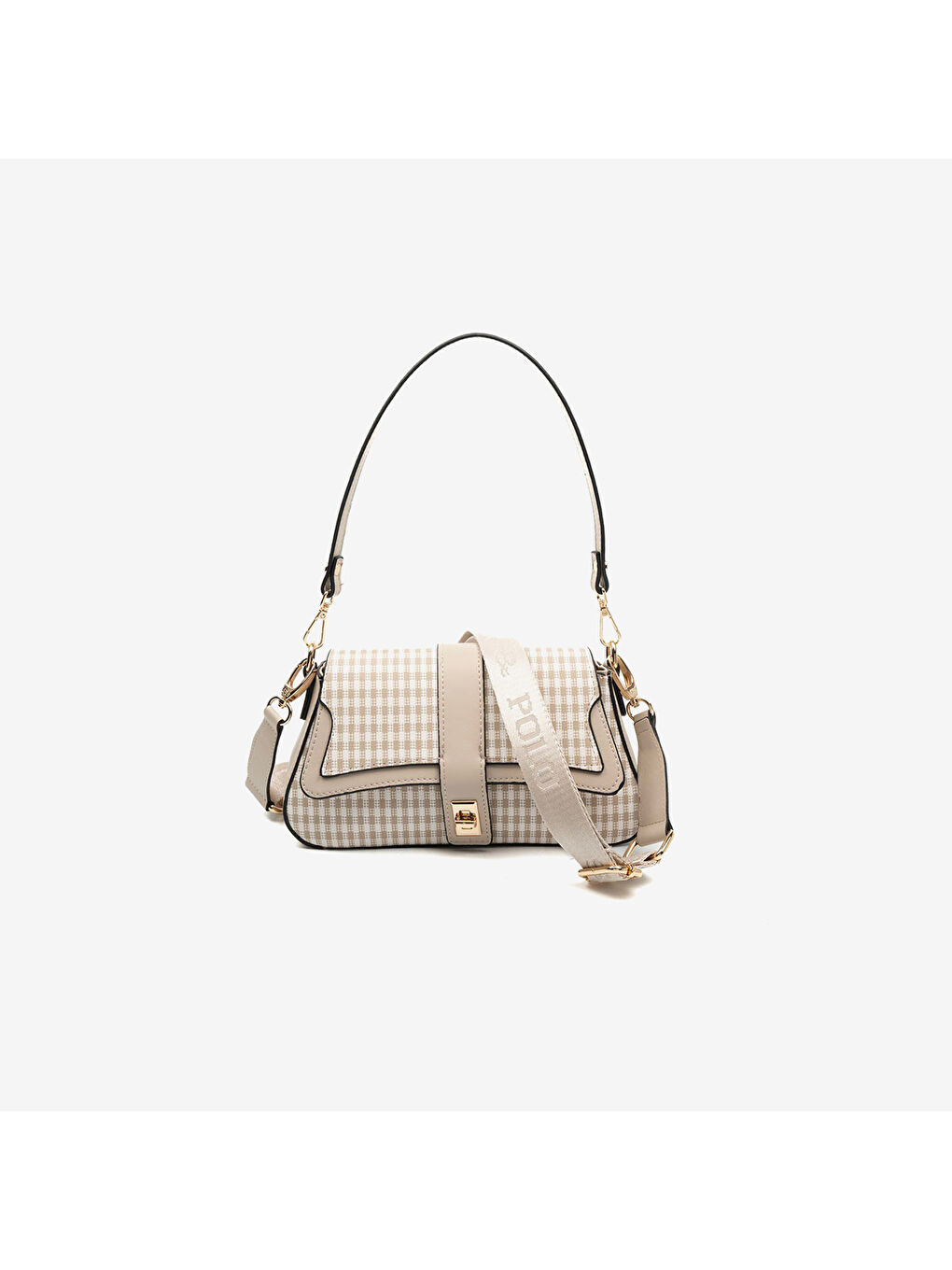 Kadın SP1177-M191 SILVER POLO Omuz Çantası Kum Beji-Kum-4