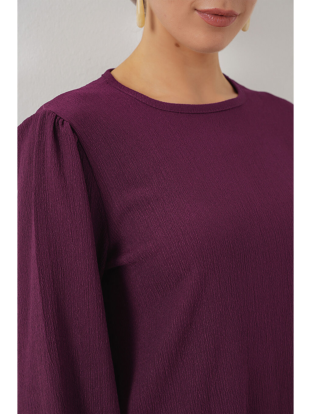 Kadın Tunik Pantolon Alt Üst Takım 6663 - Mor-4