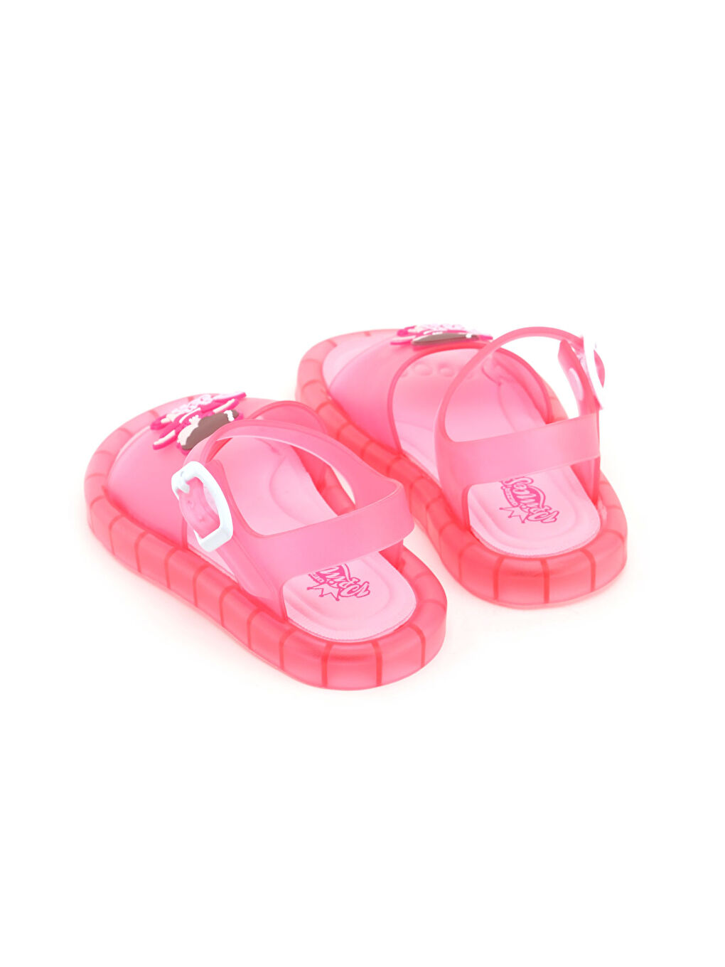 Pembe Prenses Kız Çocuk Yazlık Airblow Tokalı Ayarlanabilir Rahat Işıklı Taban Günlük Sandalet-4