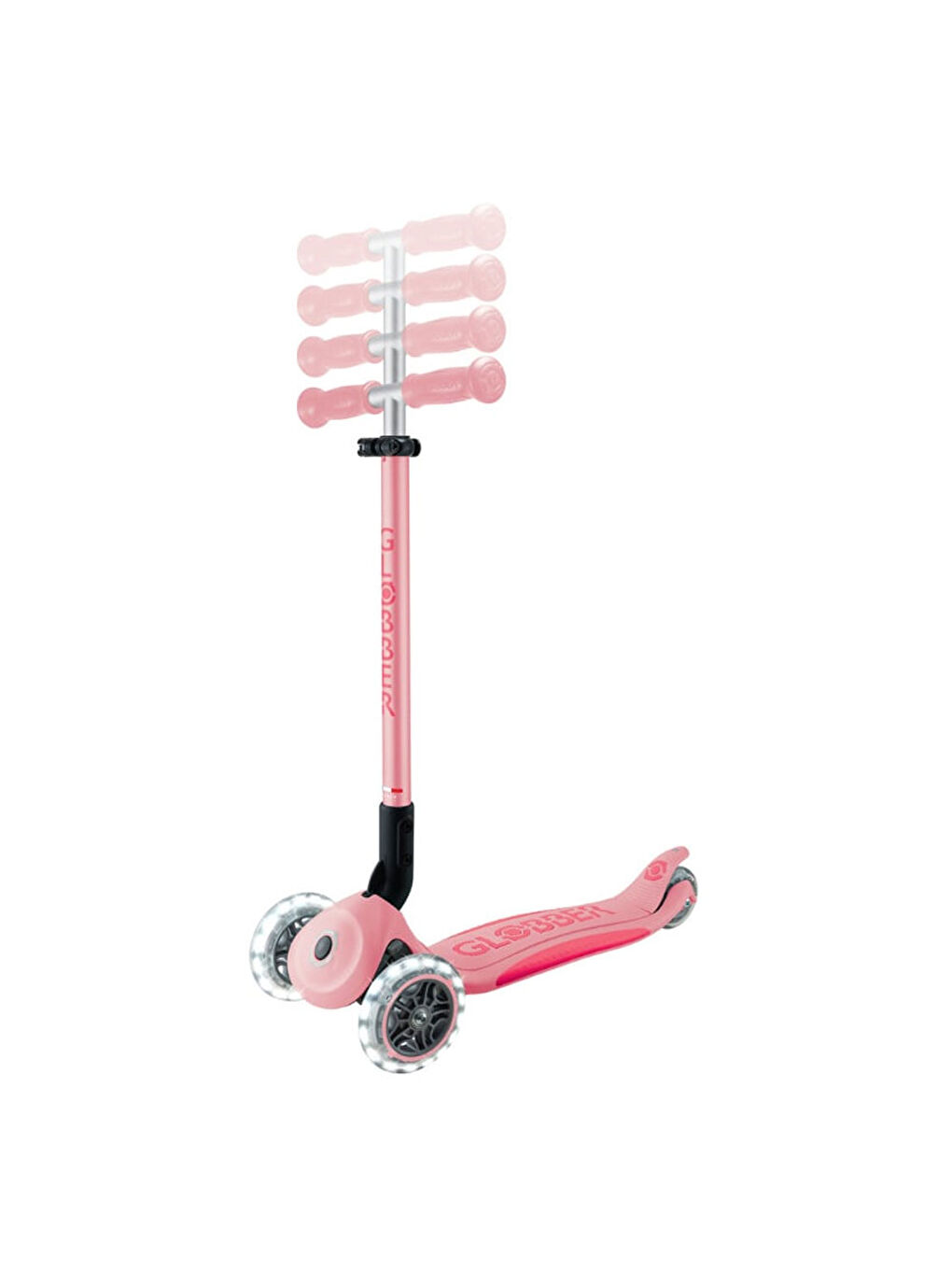 Elite Deluxe Işıklı Scooter Pastel Pembe 439-710-6