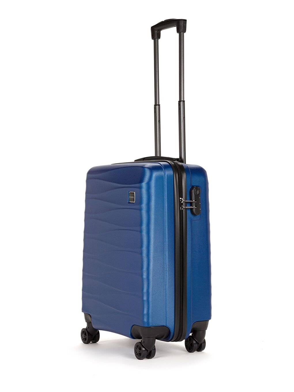 Mavi ABS Unisex Dalgalı 55cm Orta Boy Valiz FSL119-1