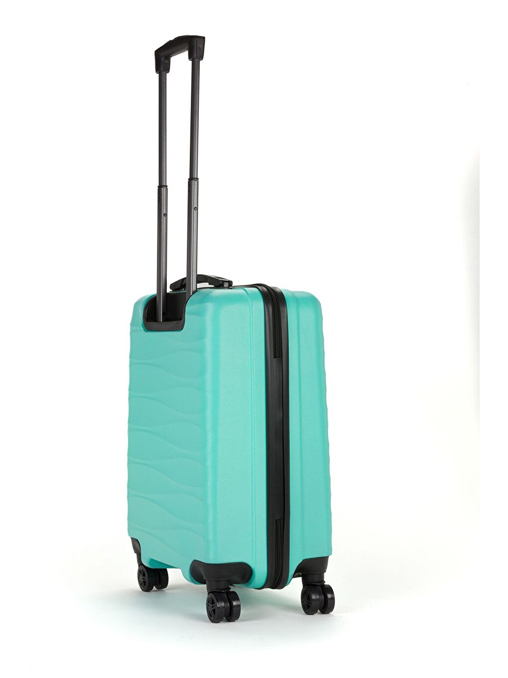 Turkuaz ABS Unisex Dalgalı 55cm Orta Boy Valiz FSL119-4