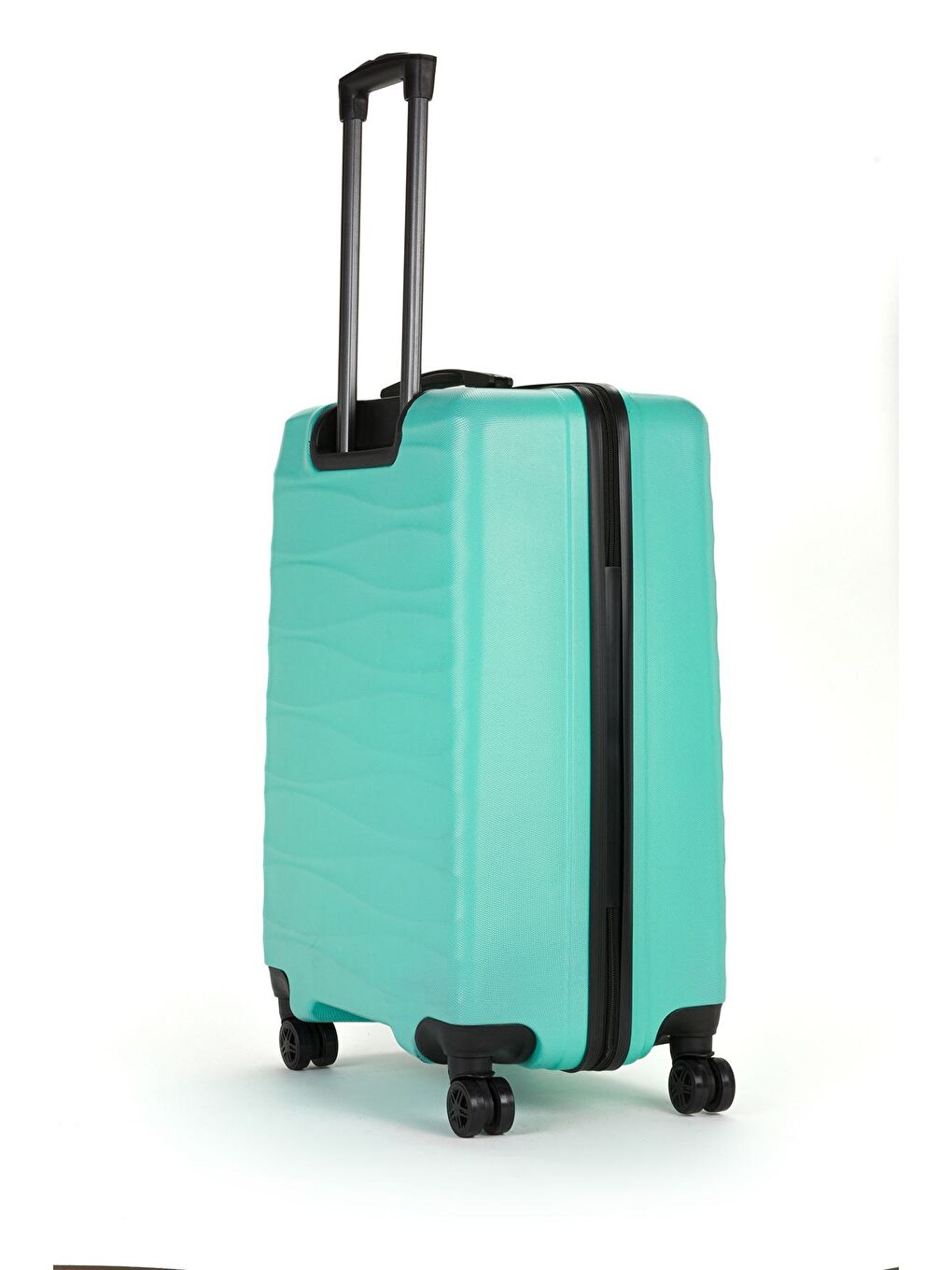 Turkuaz ABS Unisex Dalgalı 65cm Orta Boy Valiz FSL119-2