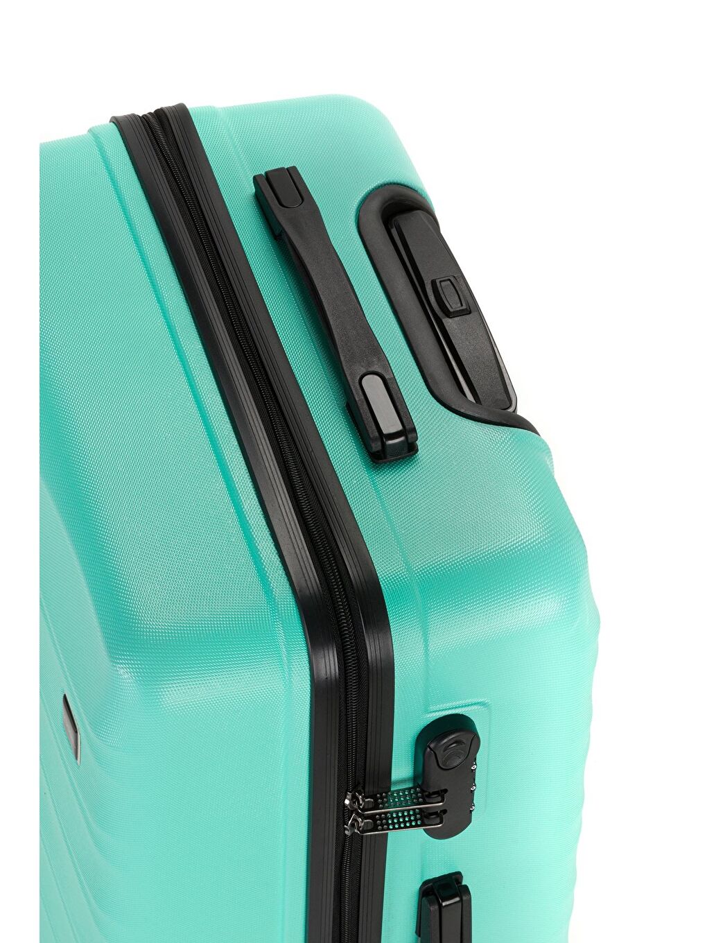 Turkuaz ABS Unisex Dalgalı 55cm Orta Boy Valiz FSL119-5