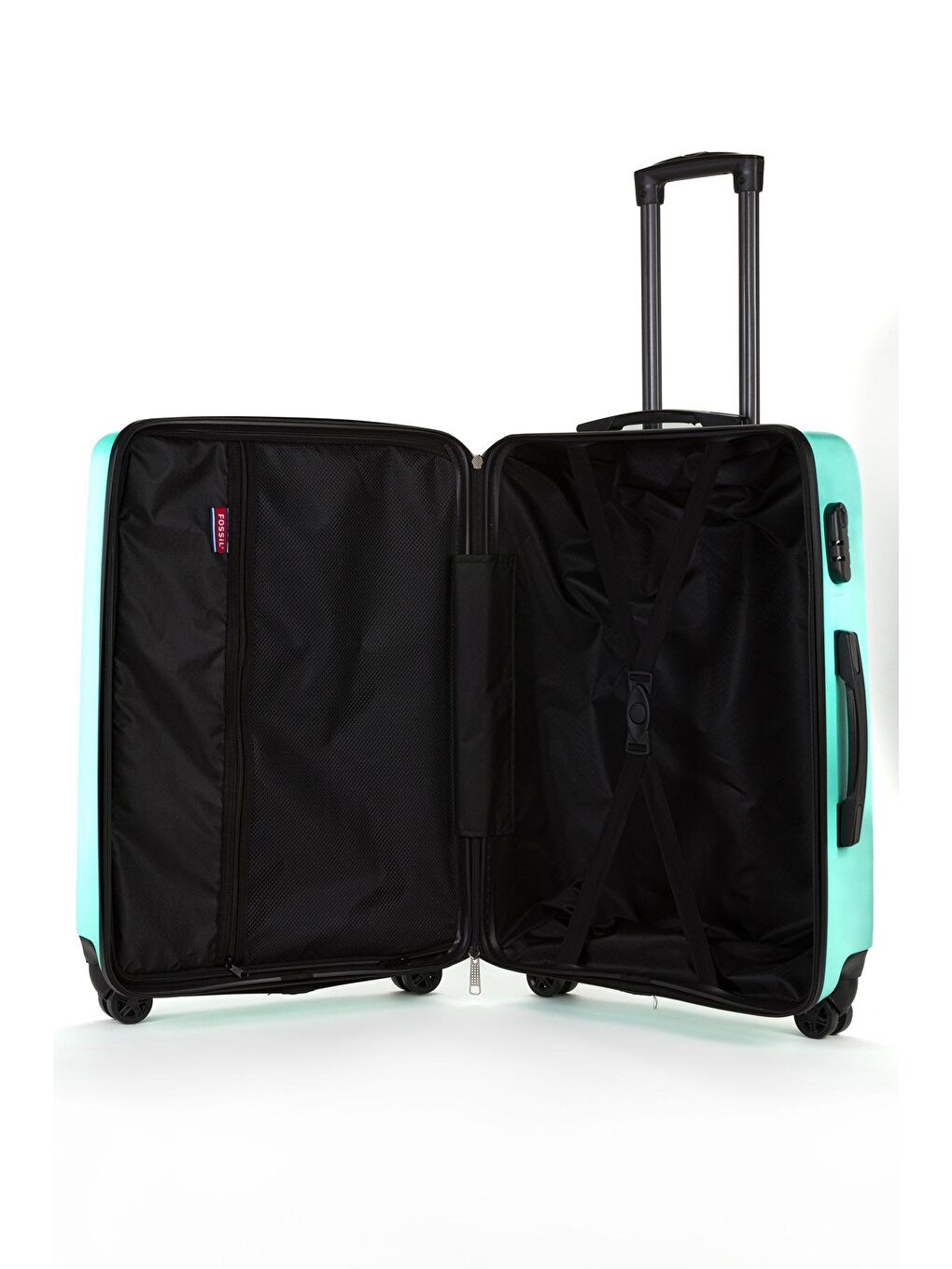 Turkuaz ABS Unisex Dalgalı 65cm Orta Boy Valiz FSL119-3