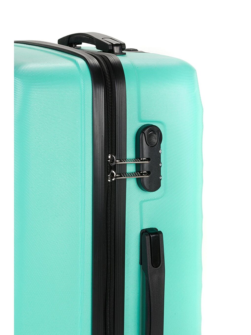 Turkuaz ABS Unisex Dalgalı 65cm Orta Boy Valiz FSL119-5