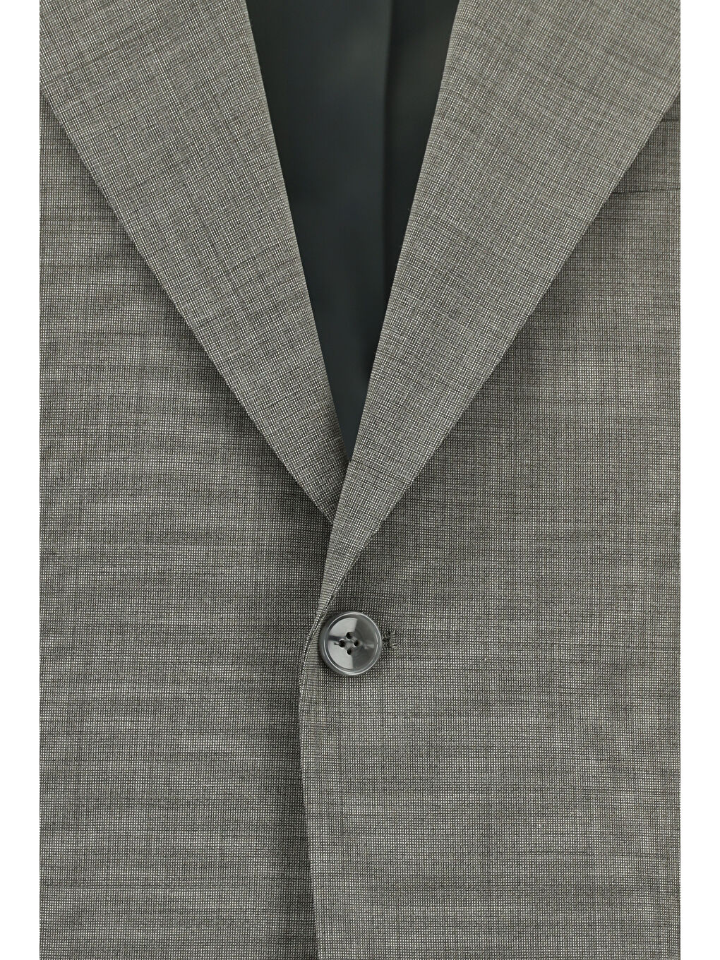 Gri 4 Drop Relaxed Fit Rahat Kesim Yünlü Desenli Takım Elbise-3