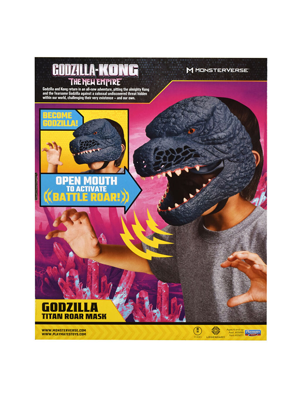 Godzilla ve Kong Sesli Maske Godzilla 35699 - 1