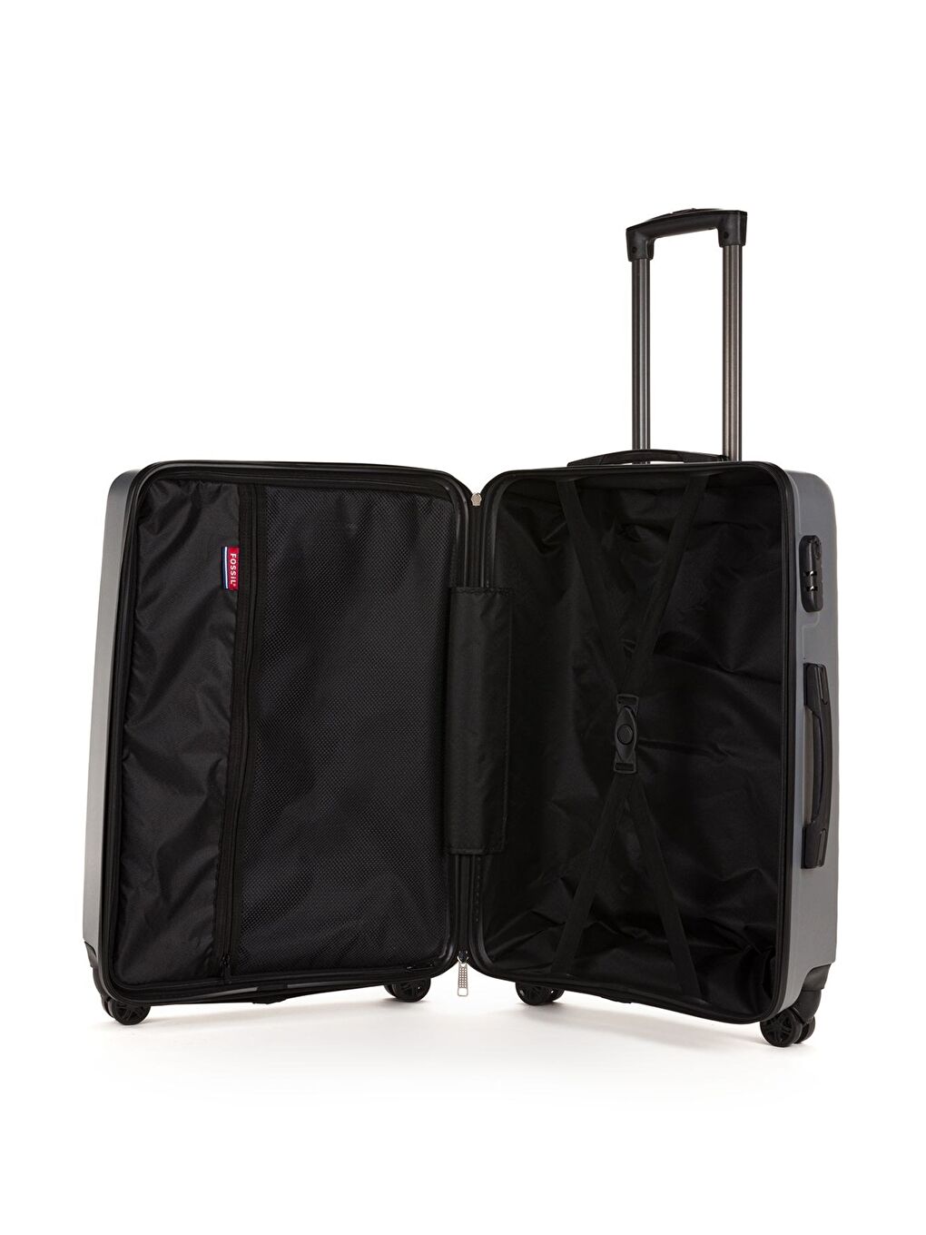 Gri ABS Unisex Dalgalı 65cm Orta Boy Valiz FSL119-3