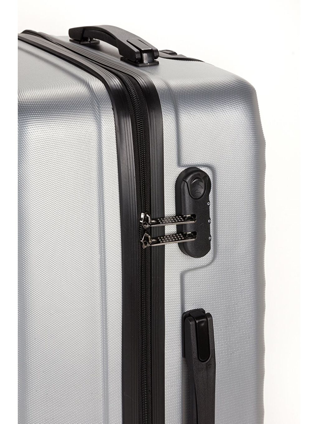 Gri ABS Unisex Dalgalı 65cm Orta Boy Valiz FSL119-5