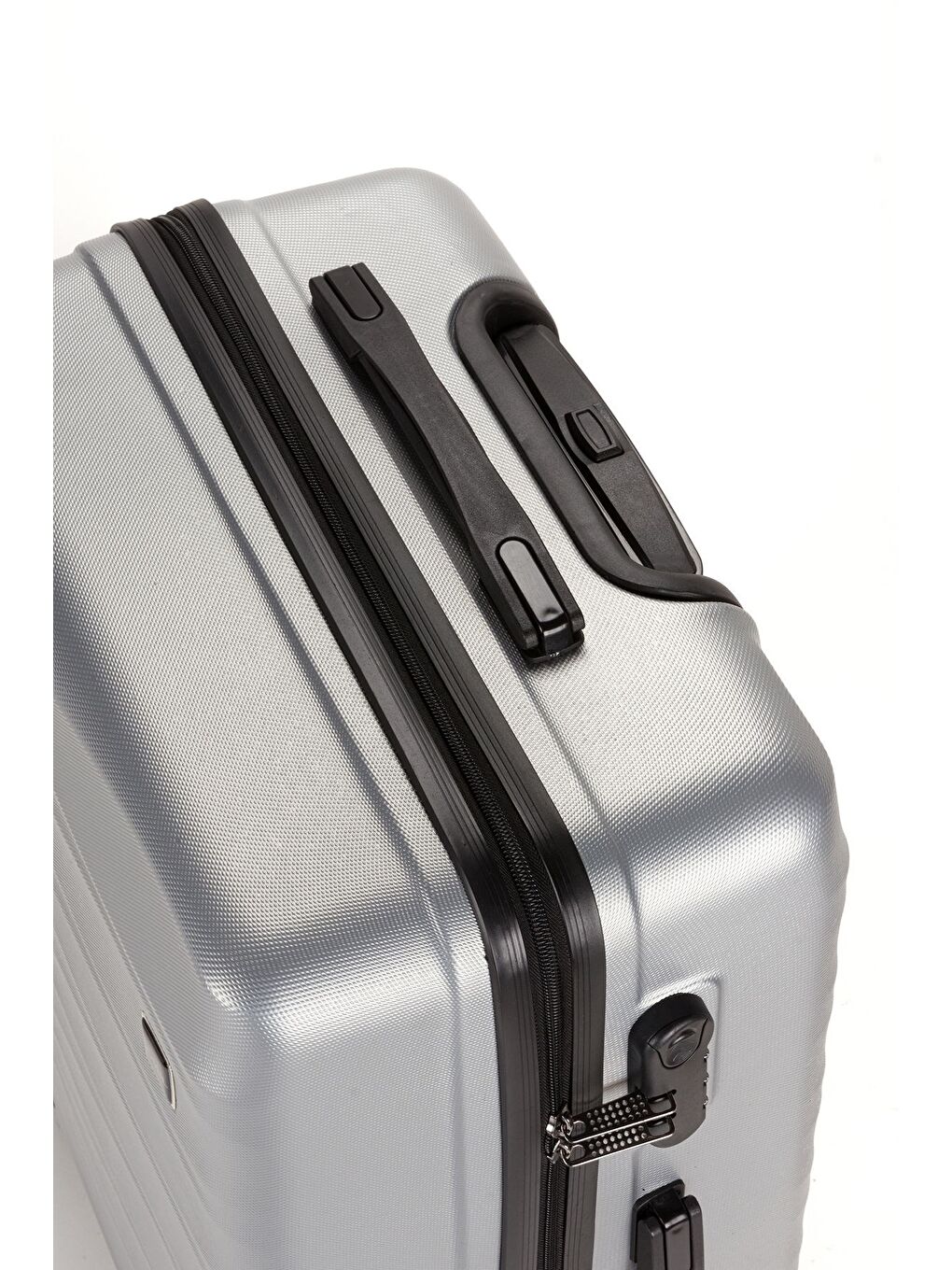 Gri ABS Unisex Dalgalı 65cm Orta Boy Valiz FSL119-6