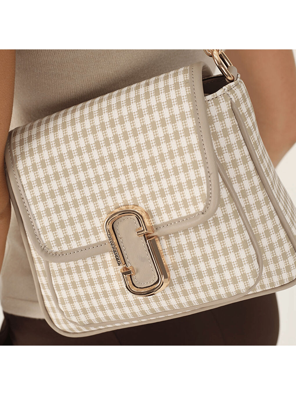 Kadın SP1147-M191 SILVER POLO Omuz Çantası Kum Beji-Kum-6