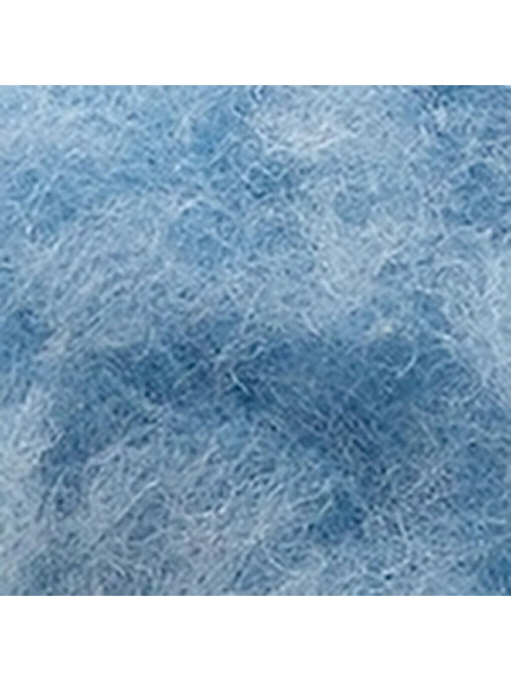 Mavi Florri Tüylü Burnu Kapalı Kadın Terlik-5