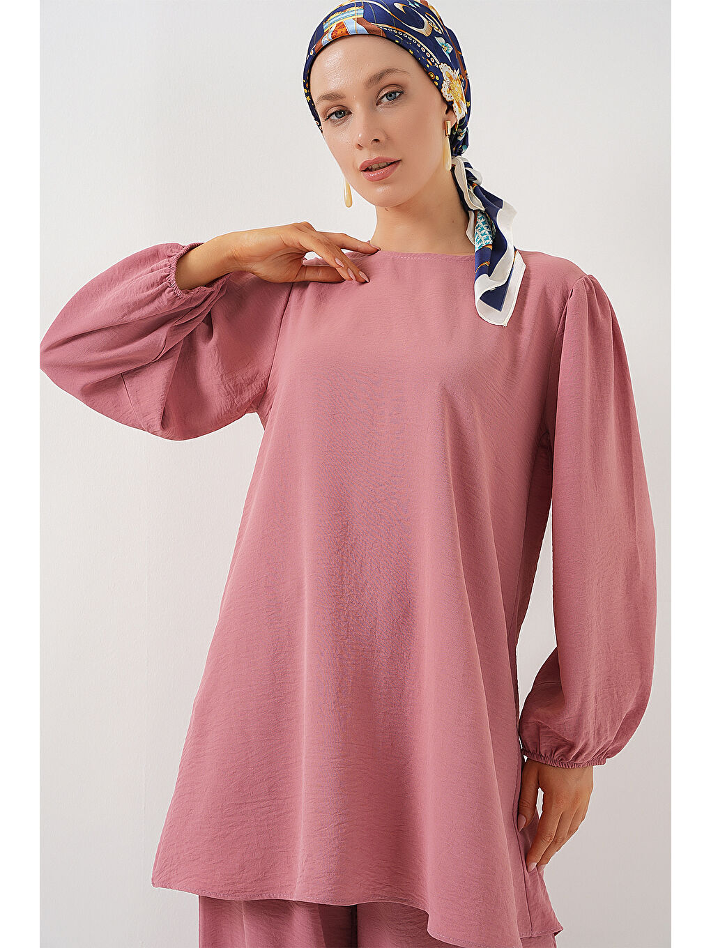 Ayrobin Tunik Pantolon Alt Üst Takım 6712 - Pembe-1