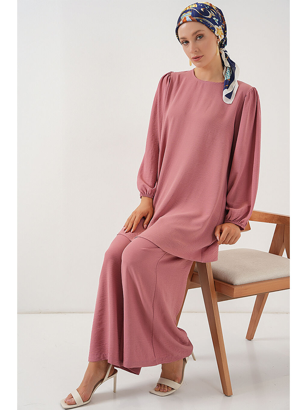 Ayrobin Tunik Pantolon Alt Üst Takım 6712 - Pembe-2