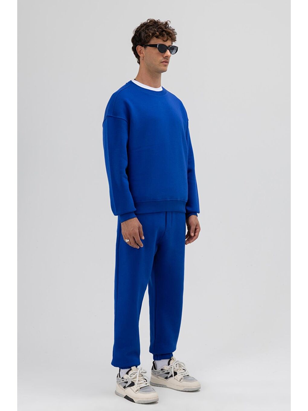 Mavi Basic Bisiklet Yaka Oversize Sweatshirt Saks-1