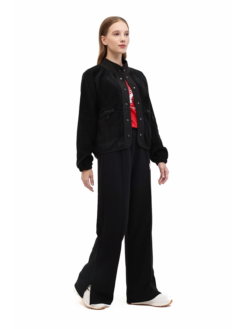 WL 7NAM V24FD3406-S18 5PR Siyah Kadın Polar-2