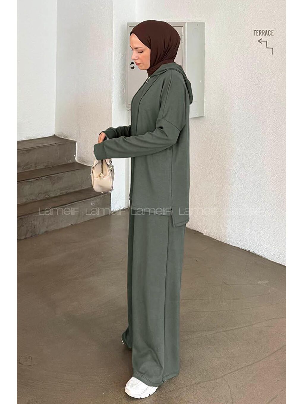 Kapüşonlu Takım Haki-1