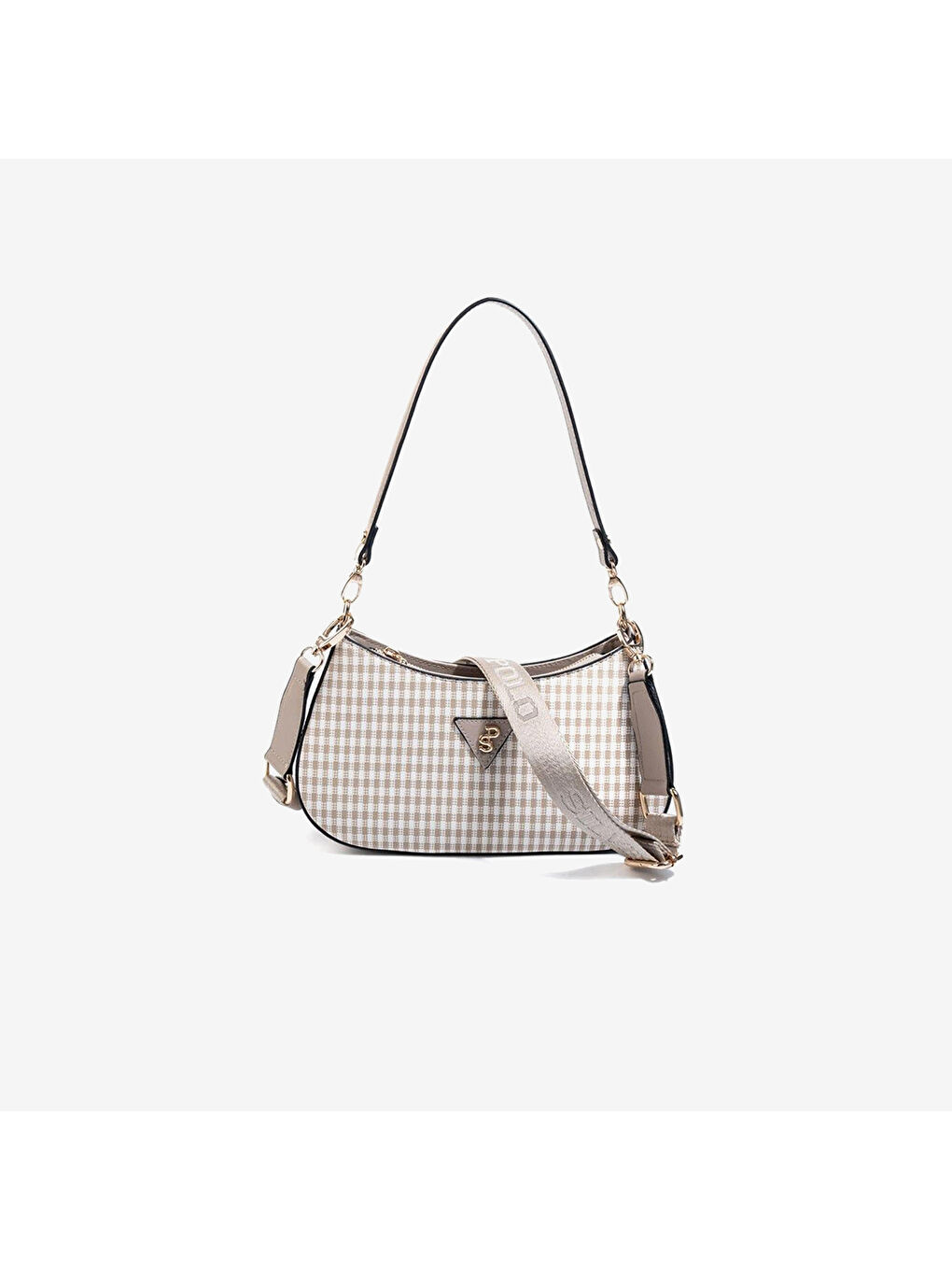 Kadın SP1251-M191 SILVER POLO Omuz Çantası Kum Beji-Kum Beji-4