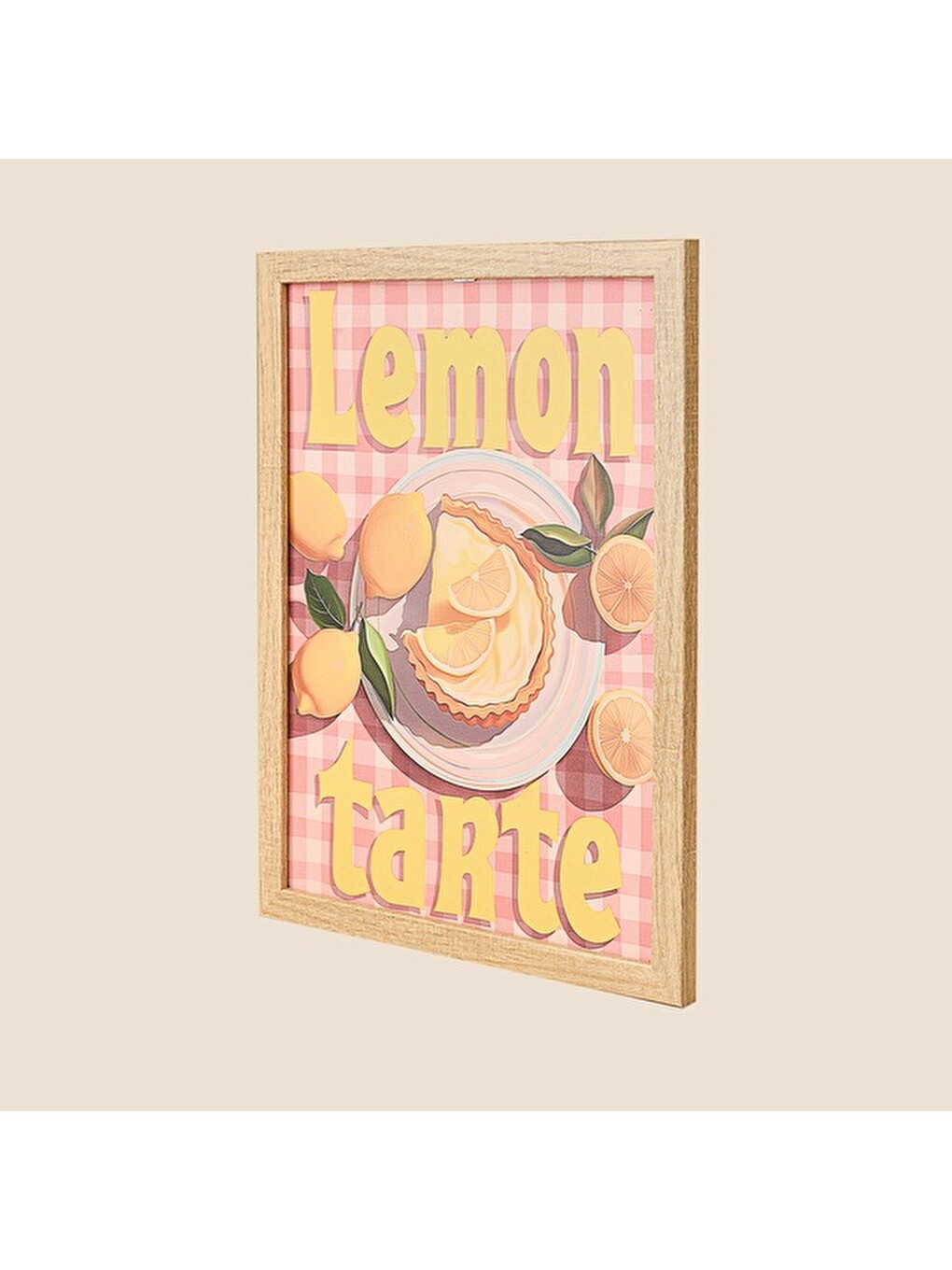 Karışık Deco Lemon Tarte Duvar Panosu - Renkli - 30x40 cm-4