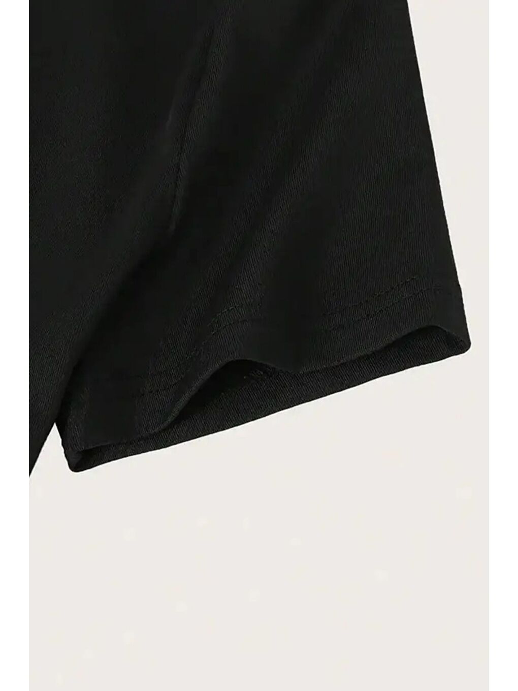 Siyah Kadın Baskılı Crop Tişört - Cherry Desenli, Yazlık Kısa Kollu Bluz-4